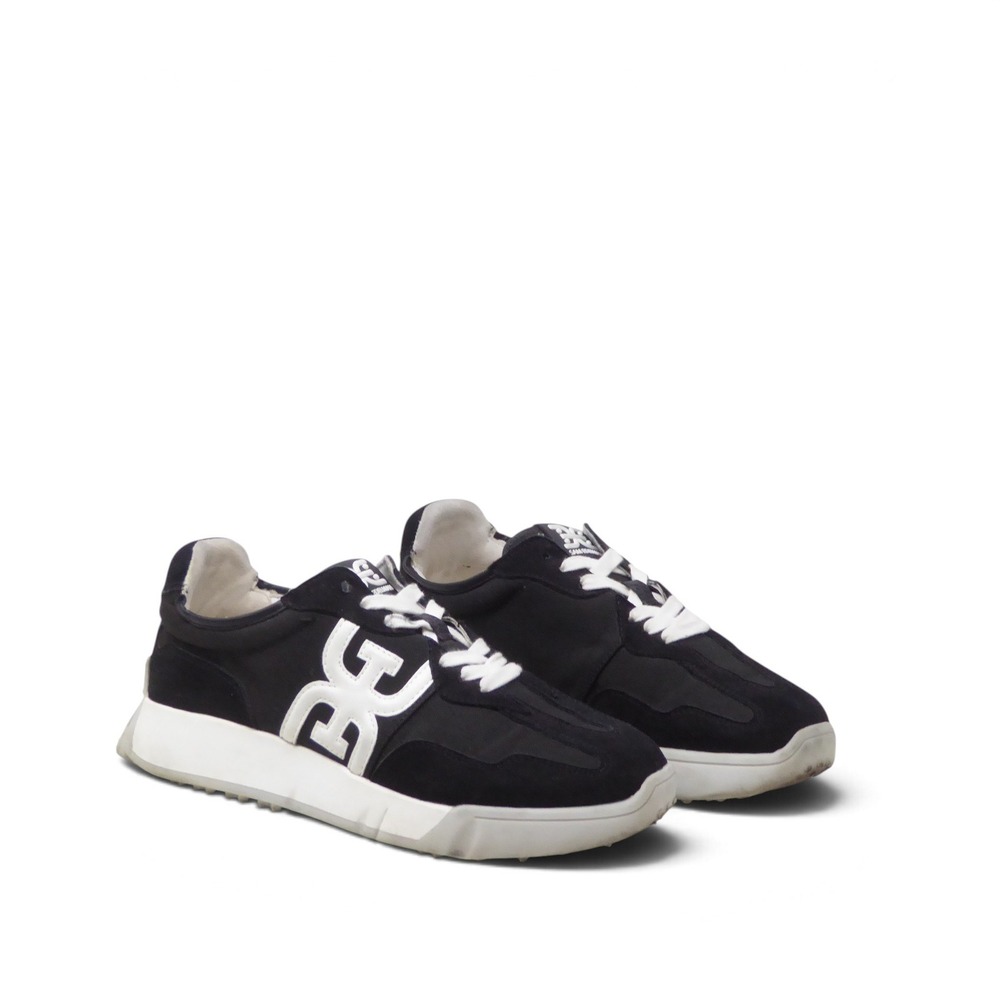 Sam Edelman Langley Womens Shoes Sneakers Black White Low Top Lace Up Size 8